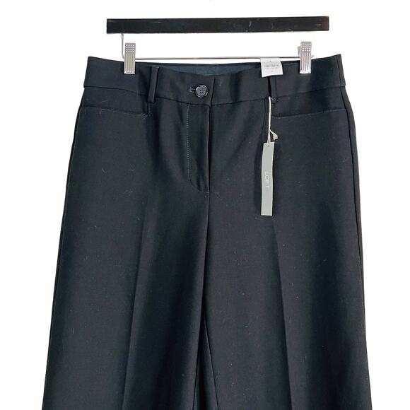 NEW! Ann Taylor LOFT High Waist Trouser Career OFfice Black - 8 - Picture 2 of 4